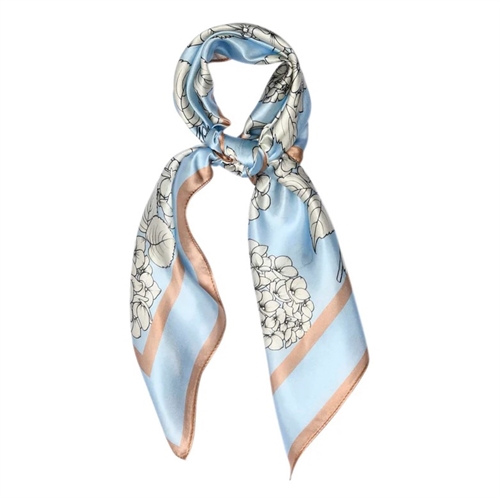 SNEAKY FOX DUFFY SILK SCARF TAWNY BROWN